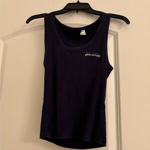 Divided Deep Blue Knit Top